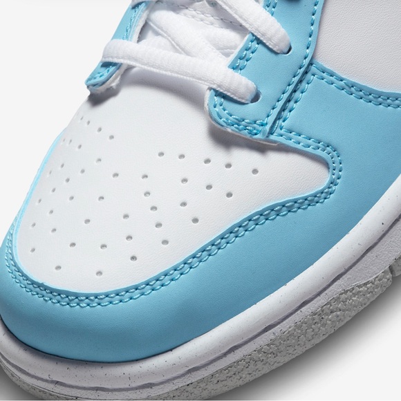 Nike Dunk Low Sneaker in Blue Chill | Yellow Strike White - Picture 7 of 13